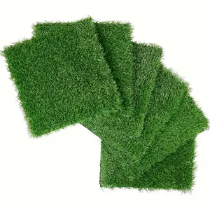 36 Packs Artificial Lawn Interlocking Tiles 12x12 Inches for Patio Balcony Backyard Green Garden Decoration Home Goods Decorative Ornaments