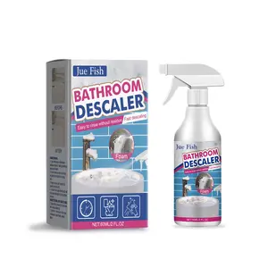 Jue Fish Bathroom Descaler - Multi-purpose Household Cleaner for Limescale Removal from Shower Enclosures Bathtubs and Basins 80ML