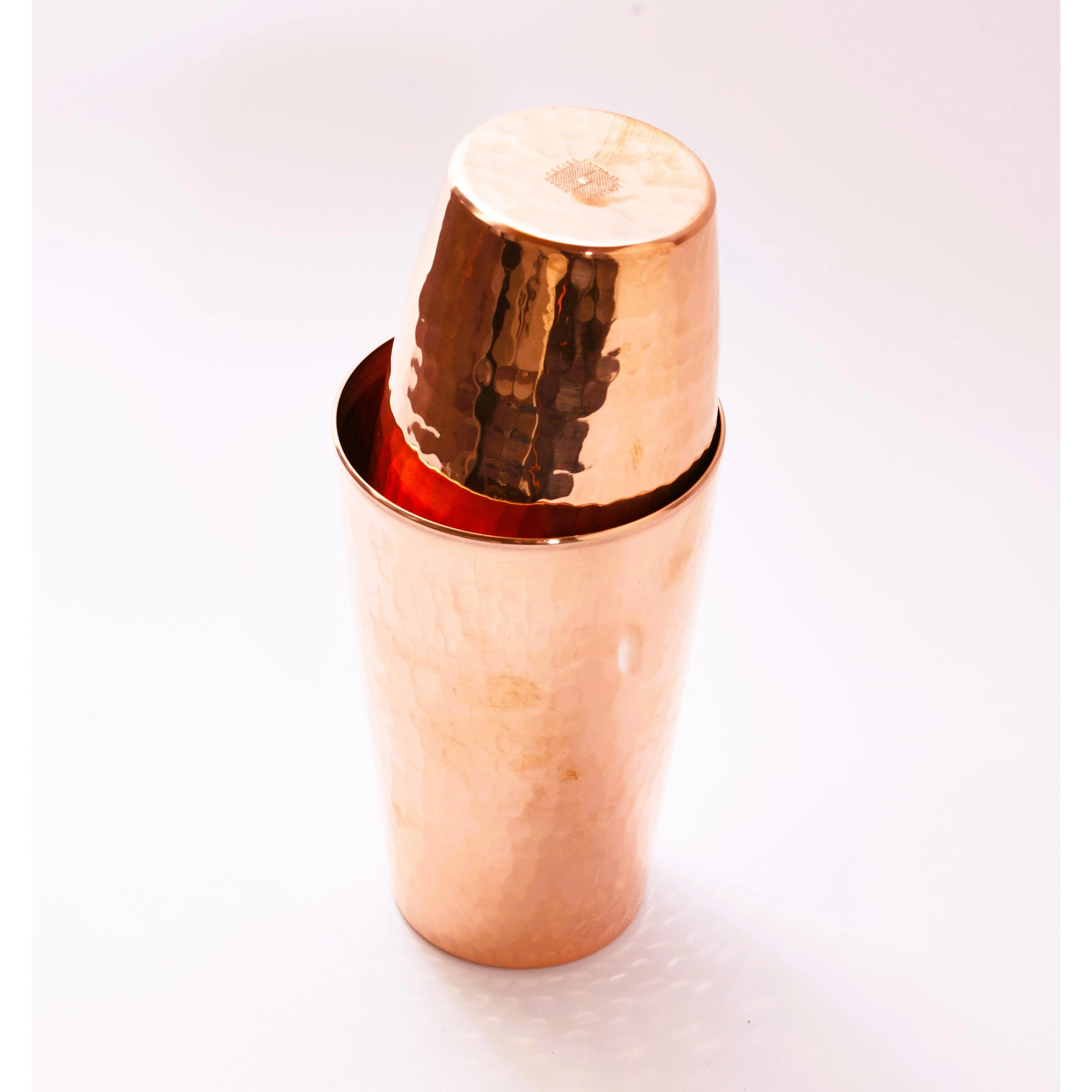 1610 Copper Boston Shaker - Copper Finish and Classic Cocktail Shaker Style