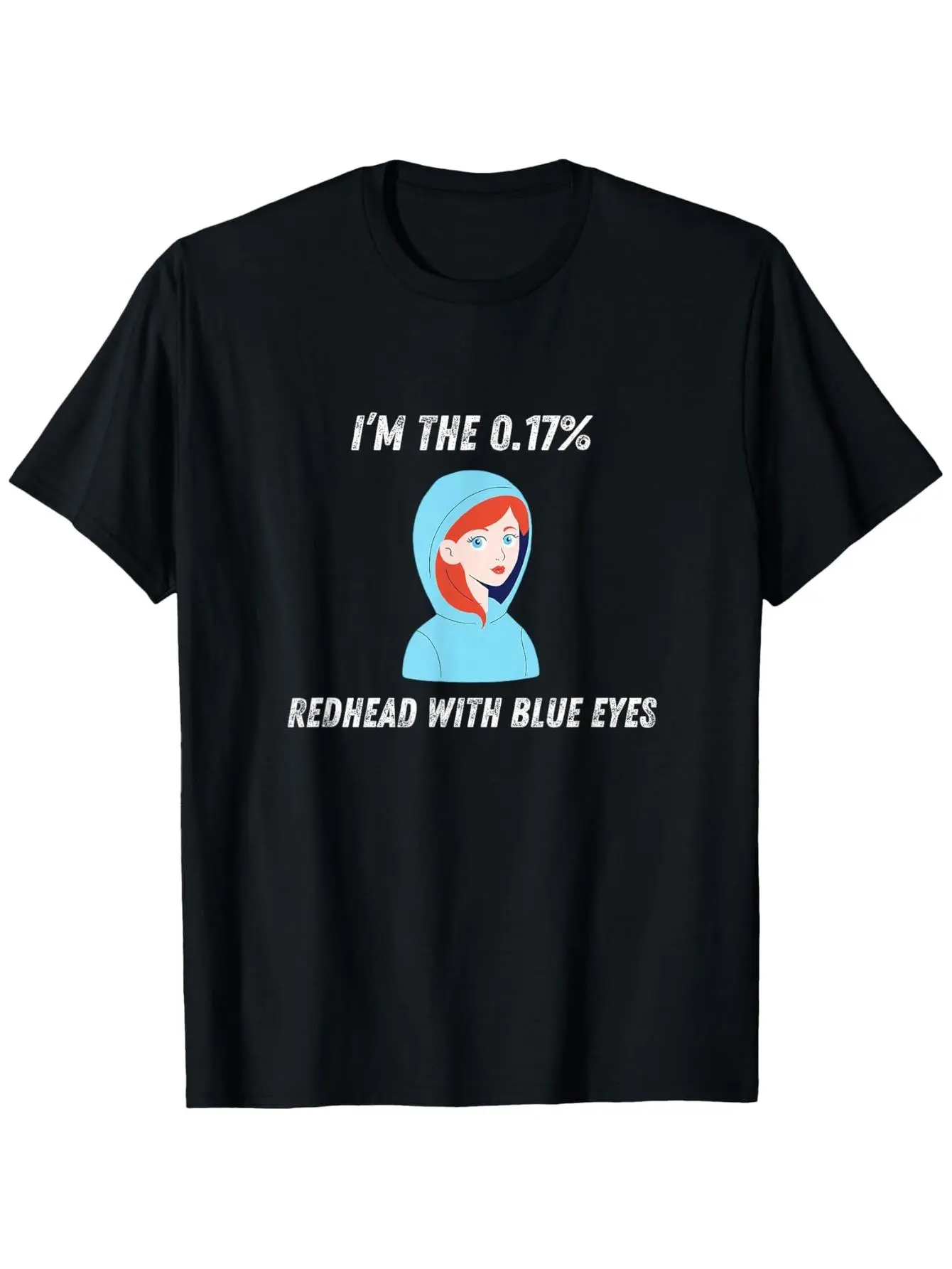 I Am Part of The 0 17 of Redheads with Blue Eyes unisex soft cotton short sleeve t shirt, vintage graphic casual tee for men women teens, perfect birthday holiday gift for camping travel gym daily street casual wear