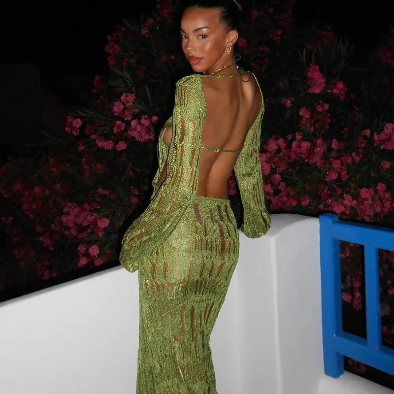 green dress and jacket set NOELIA Satin Blazer Mini Dress With Embellished Corset In Emerald Gree main image 0