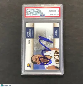2009-10 Panini Studio #78 Danny Granger Signed Card AUTO 10 PSA Slabbed Pacers