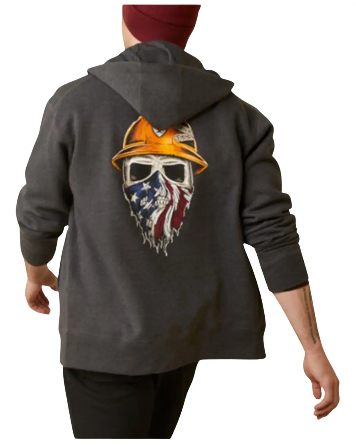 Ariat Men's Men'S Rebar Born For This Full Zip Hooded Jacket - 10046399