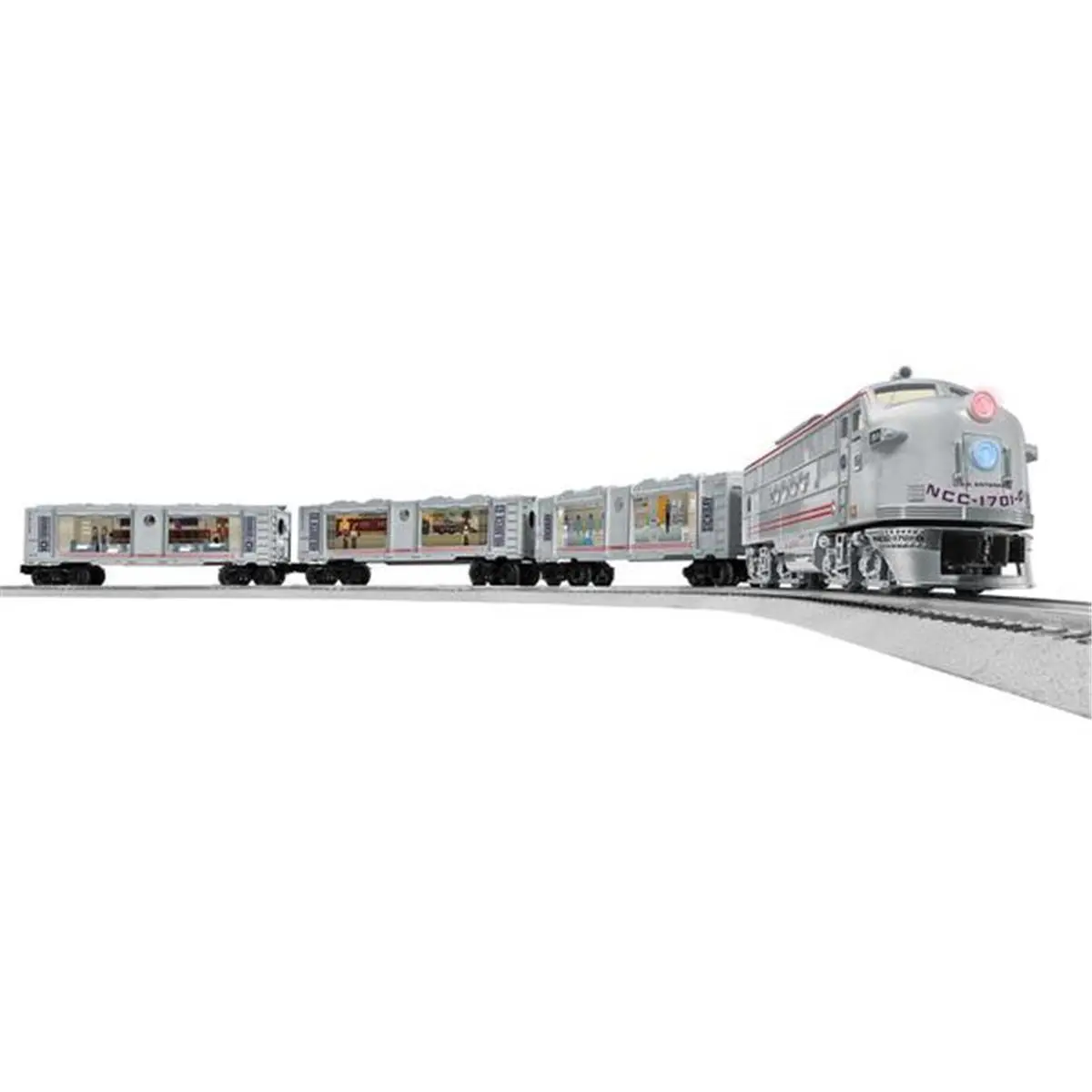 Lionel O Scale Star Trek LionChief Train Set - Kids' Toy Train with Whistle Control, Reverse Function, Sprung Couplers, Revving Feature, Terminal Compatibility