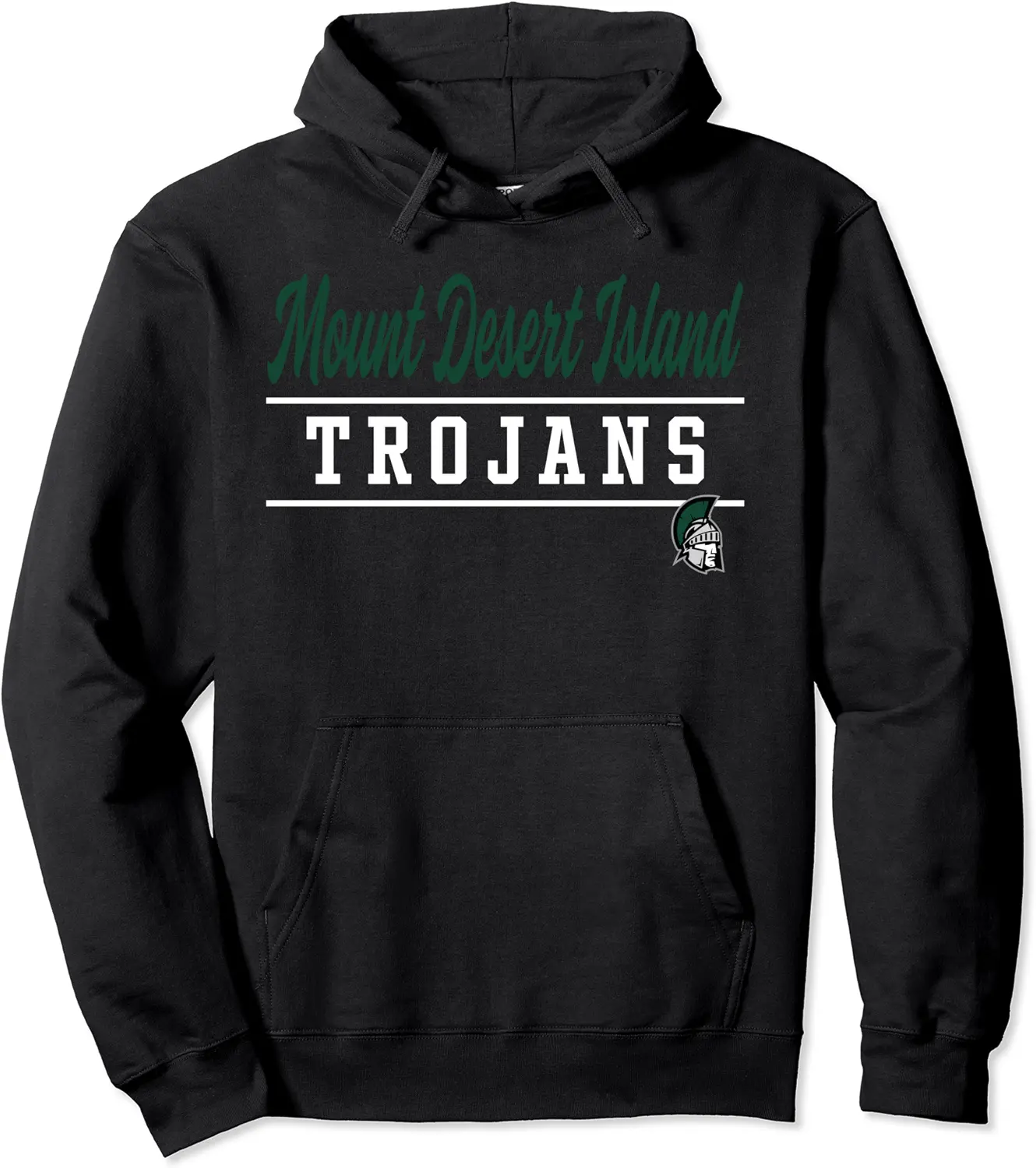 Mount Desert Island High School Trojans Pullover Hoodie - Hufsakha Shop 23B086CT4P2W