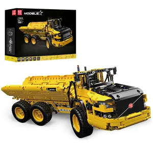 Mould King 17010 Dump Truck Engineering Vehicle Building Block Remote Control Toy Gift Collection 1888 Pcs