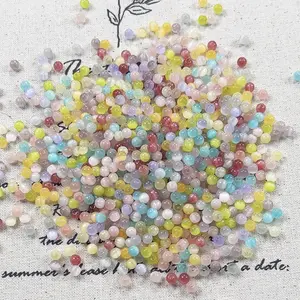 3mm Cateye Glass Round Beads - 10 Colors