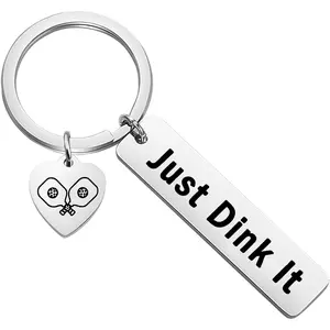 Pickleball Jewelry Pickleball Players Gifts Just Dink It Keychain Pickleball Lovers Gift