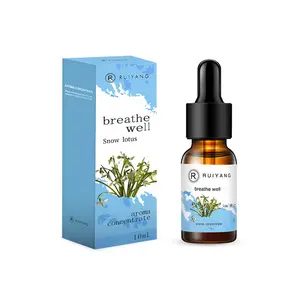 10ML Snow Lotus Scented Essential Oil, Humidifier Refill Liquid, Stress Relief, Sleep Aid, Suitable for Diffusers, Humidifiers, Air Purifiers