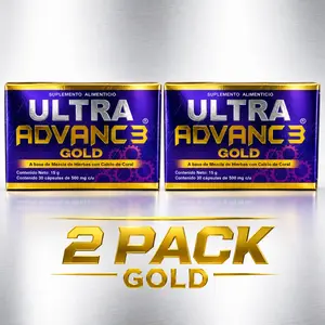 Ultra Advance 3 Gold Ultimate Joint Support - Vegan - Non GMO - Original 30 Caps (2 PACK)