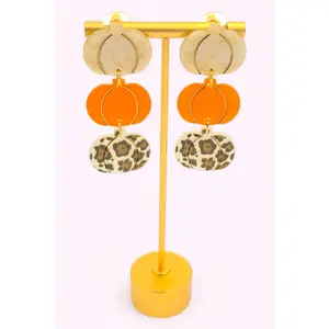 Amber Pumpkin Patch Earrings