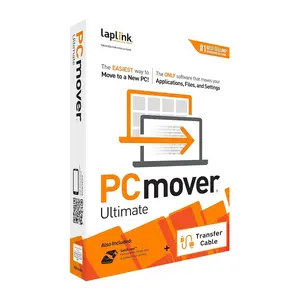 Laplink PCmover Ultimate Transfer Software and USB 3.0 Cable
