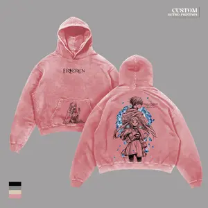 Frieren x Himmel Tee Washed – Frieren Beyond Journey’s End Vintage Heavy Cotton Oversized Anime Manga T-Shirt & Hoodie, Double Printed Retro Unisex Streetwear, Love After the Journey Edition