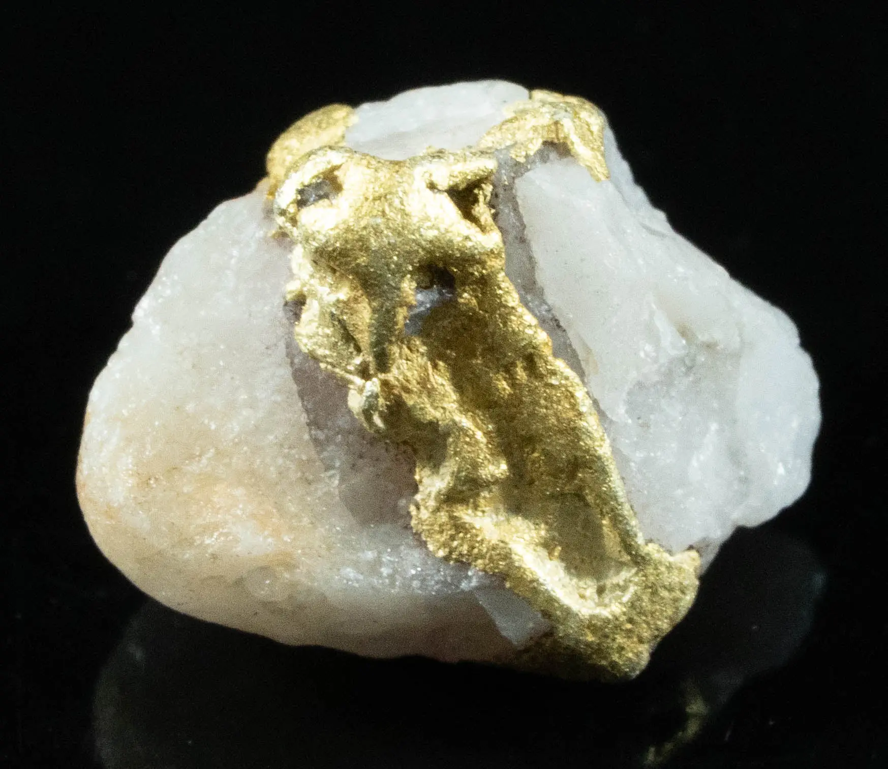 QN-35 "Alaskan BC Gold Nuggets with Quartz" Genuine 1.58 Grams