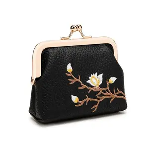 ELIPAPRO AS189 Embroidery Women's Wallet, 2025 New Multi-functional Sports & Outdoor Protective Gear Small Bag for Change & Lipstick Storage