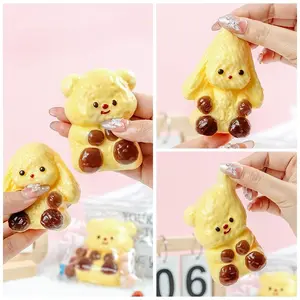 Stress Relief Toy Small Nose Butter Bear, Squeeze Fun Toy, Kawaii Squishies, Cute Stress Relief Item, Perfect for Relaxing Moments