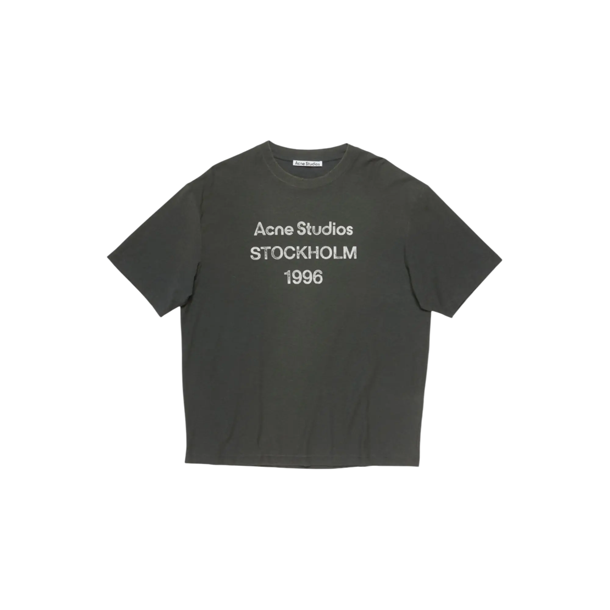 1154284 Acne Studios Sprayed Faded Black Logo T-Shirt