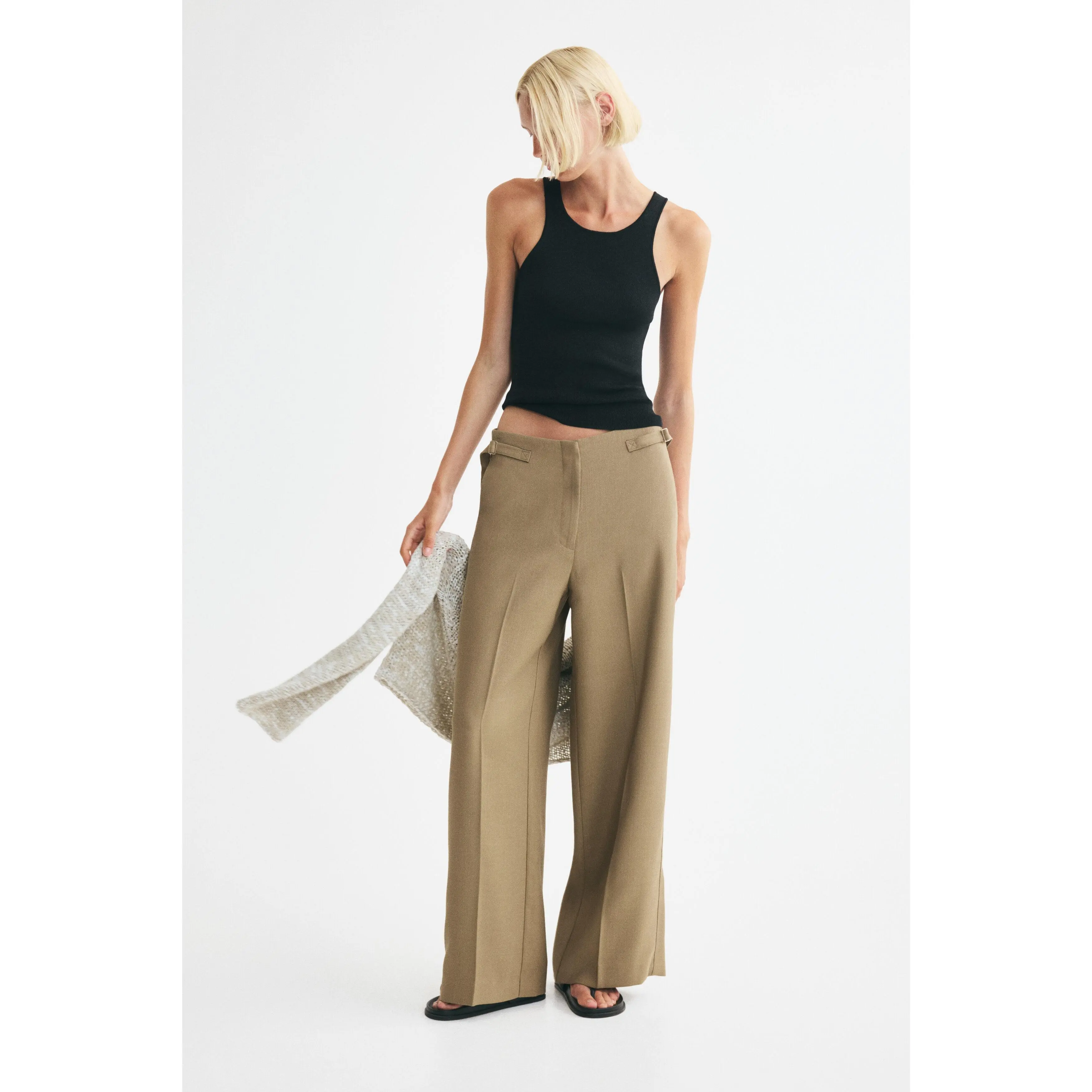 H&M Wide tailored trousers