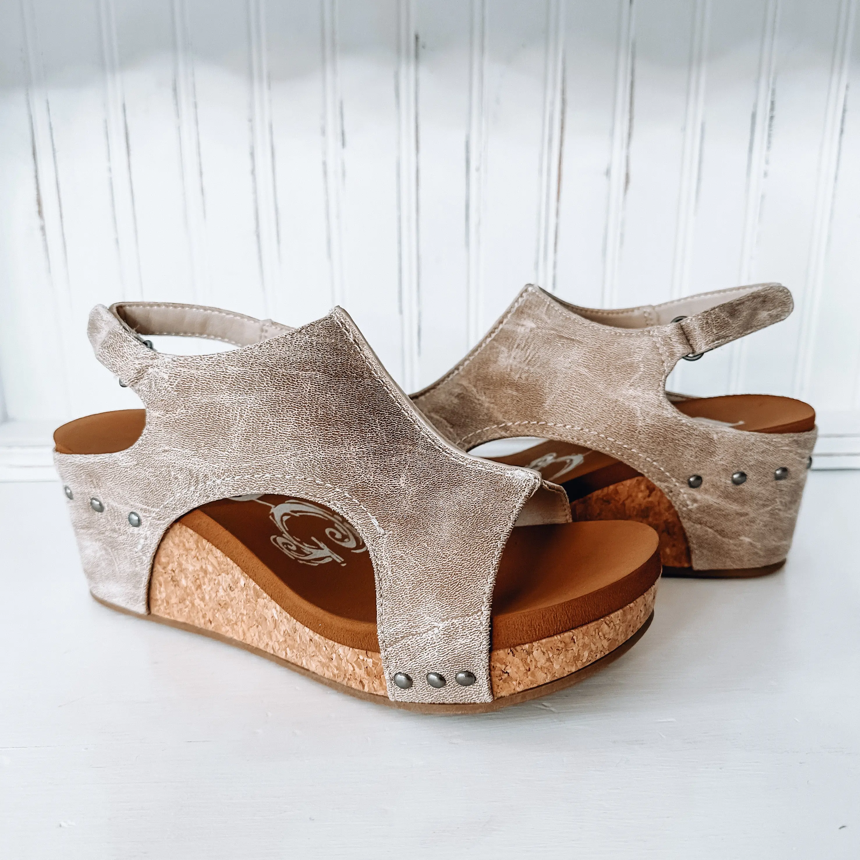 Isabella Wedge Sandal - Cream