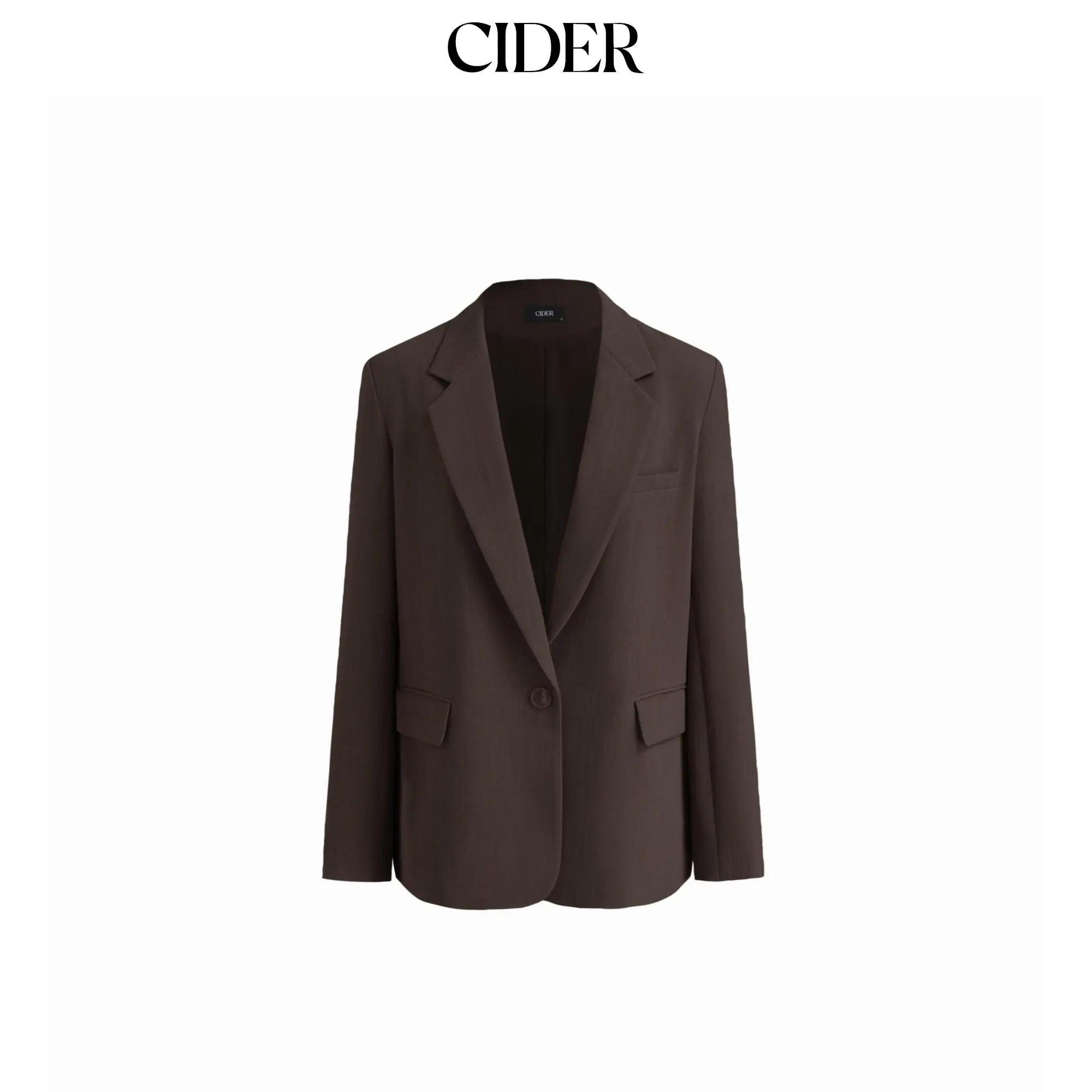 Cider Notched Collar Oversized Blazer