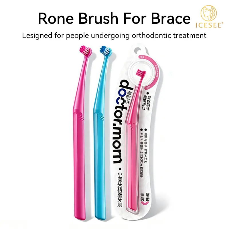 ICESEE End Tuft Toothbrush – Soft Fine Bristles, Braces-Friendly, Precise Cleaning for Hard-to-Reach Areas, Gentle on Teeth & Gums#summerwins #dealsforyoudays