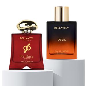 Rebel Desires by BellaVita Luxury | Perfume Combo Gift Set | 2×100 ml | Fantasy & Devil | Long Lasting Eau De Parfum | Vegan & Cruelty Free Edp Fragrance Fragrance Intense