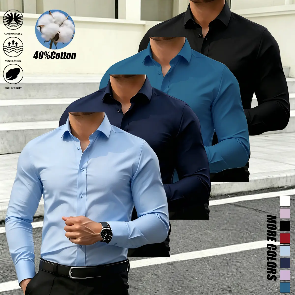 Light Blue - Dark Blue - Diamond Blue - Black