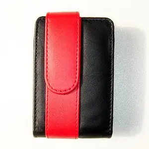 USED-BDX0302 New premium quality leather Red /black camera case for sony DSC—W560 (Unknown)