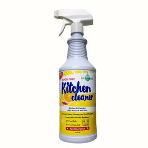 Food Prep Kitchen Cleaner 100% Natural and Non-toxic by Earthsential made for Kitchens and Counters 32 oz Spray Household Cleaning