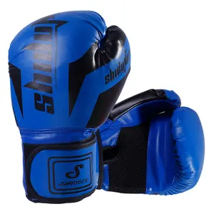 Lace-Up Leather Boxing Gloves (8 oz) - Padded Boxing Equipment with Breathable Mesh, for Adult & Kid Training, Sparring
