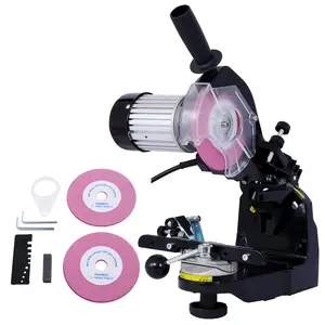 Professional Chainsaw Sharpener - Multi-Angle Adjustable 120-Volt Bench Grinder, Universal Chain Compatibility, Precision Sharpening, for All Chainsaw Chains