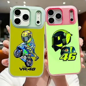 valentino rossi motorcyclist Phone Case Phone Case For iPhone 17 16 15 14Pro Max 13mini 12pro CrystalCrystal clear and lightweight jelly phone case double-layer shockproof liquid skin feel Protective