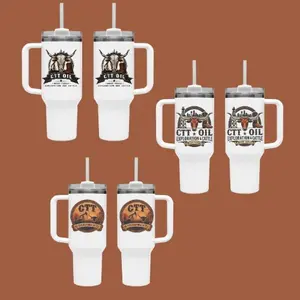 Fan CTT Oil Exploration & Cattle Tumbler 40oz 20z Gift, Oilfield Ranch Vibe Landman Tumbler