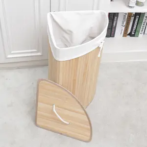 Bmaboo Laundry Hamper Corner Storage Baskets for Dirty Clothes and Toys