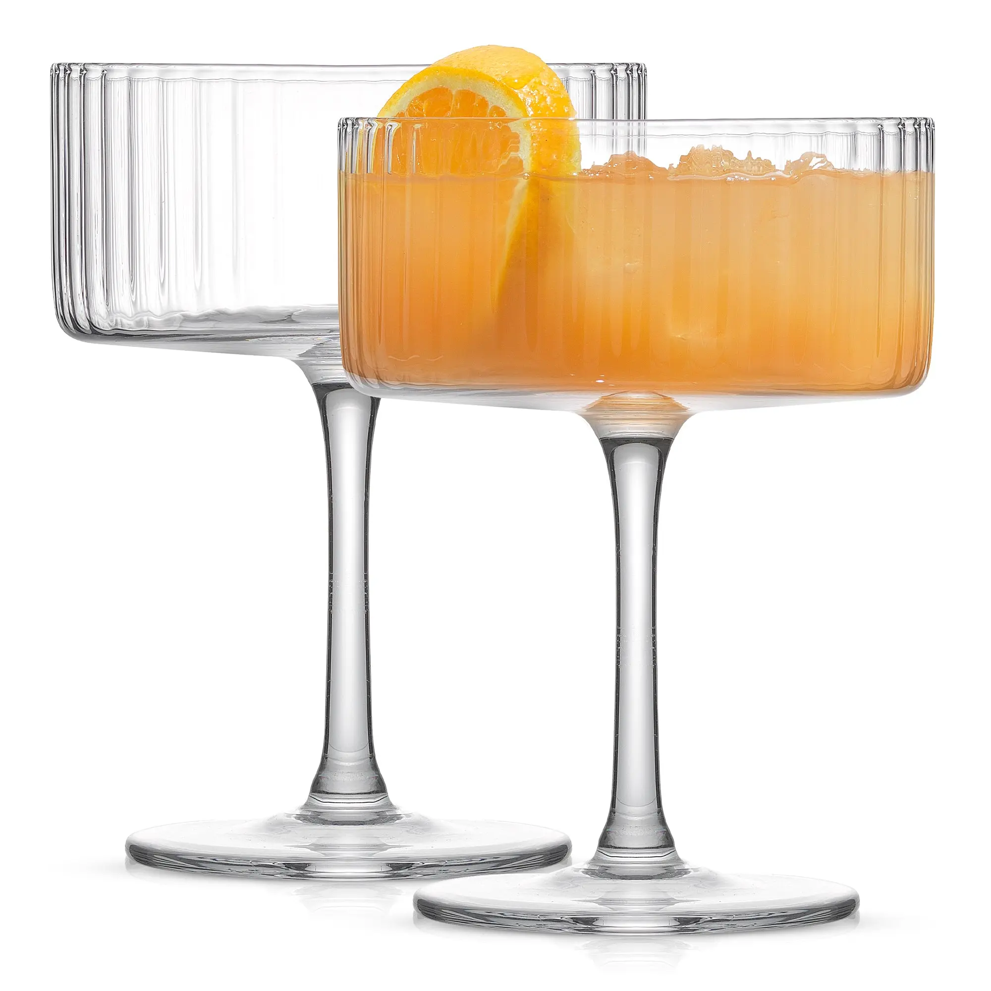 Elle Fluted Coupe Martini Glasses, 10 oz Elle Fluted Coupe Martini Glasses, 10 oz