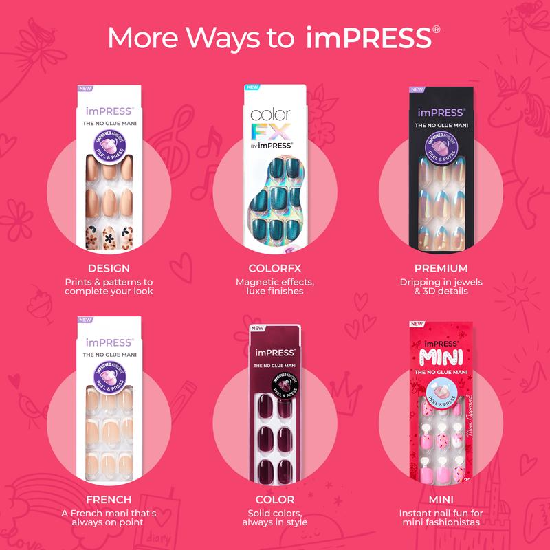 imPRESS Kids Press On Nails - Berry Best