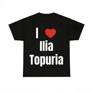 Fan Favorite Cotton TShirt Celebrating Ilia Topuria Game Day Gear with Bold Graphic Design