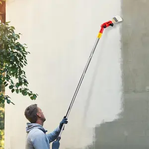 1 Set Multi-Angle Paint Brush Extender with Rotating Head Extension Rod - Handheld Painting Tool for High Ceilings, Windows, Walls, Corners & Edges - Adjustable Rotating Head for Precise Angle Control