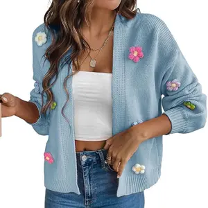 Daisy Knit Floral Cardigan
