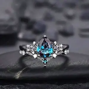Popular Simple Pear Shape Engagement Rings for Women, Daily Wear, Wedding Party, Birthday Gift, Valentine's Day, Fashion Jewelry, Engagement Ring