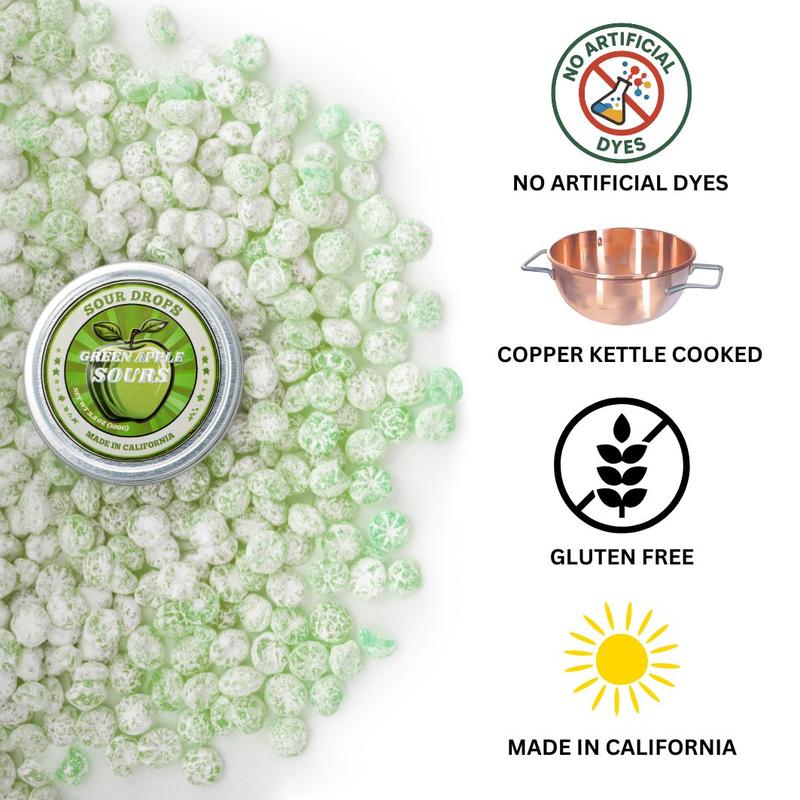 Sour Candy Gift Box 6-Tin Variety pack Sweet Snack