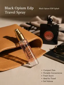 FairScent Pulse Black Opium Women's EDP Travel Spray, Perfumes for Women, 5ml/0.17oz