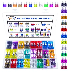 Mixed Size Car Fuse Assortment Kit, Car Fuse Assortment Kit, Auto Circuit Fuse with Storage Box, Car Fuse Assorted Kit