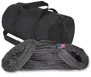 BILLET4X4 1 inch X 30 ft Kinetic Recovery Rope (Snatch Rope) Military-Grade (U.S. Made) w/Heavy-Duty Carry Bag