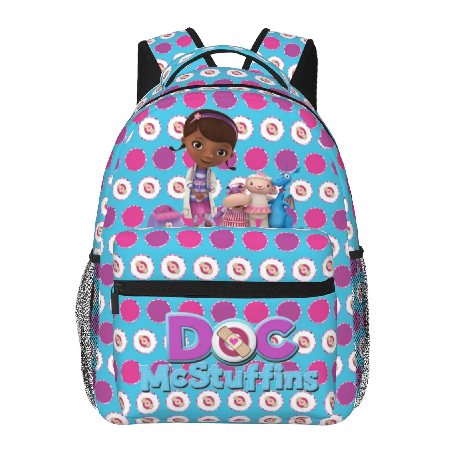 Doc McStuffins Large Capacity Student Backpack Doc McStuffins cartoon Organized Daypack  The Doc Is In Versatile Bag for School, Weekend Trips, Sleepovers & Hiking