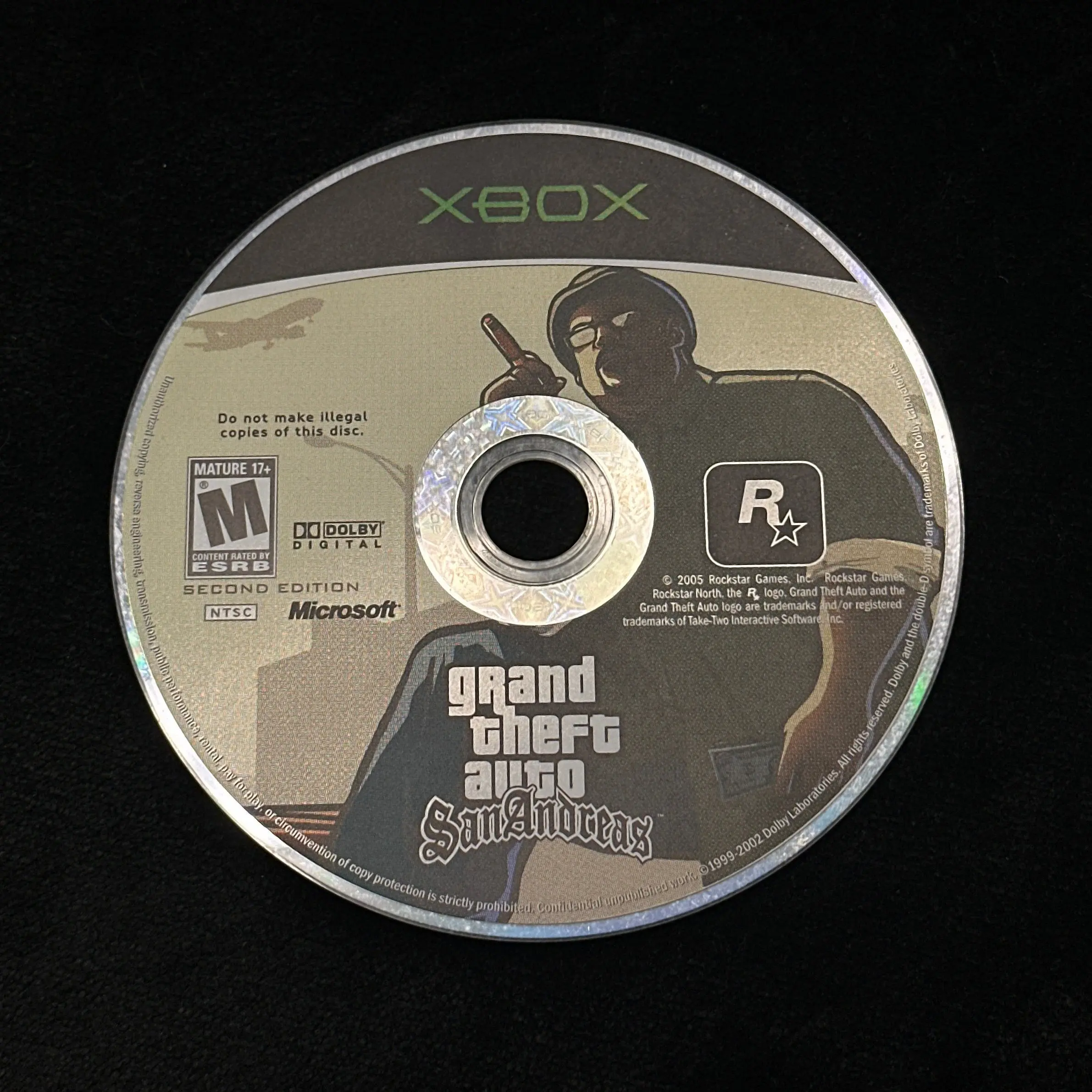 Grand Theft Auto San Andreas for Xbox (loose disc)