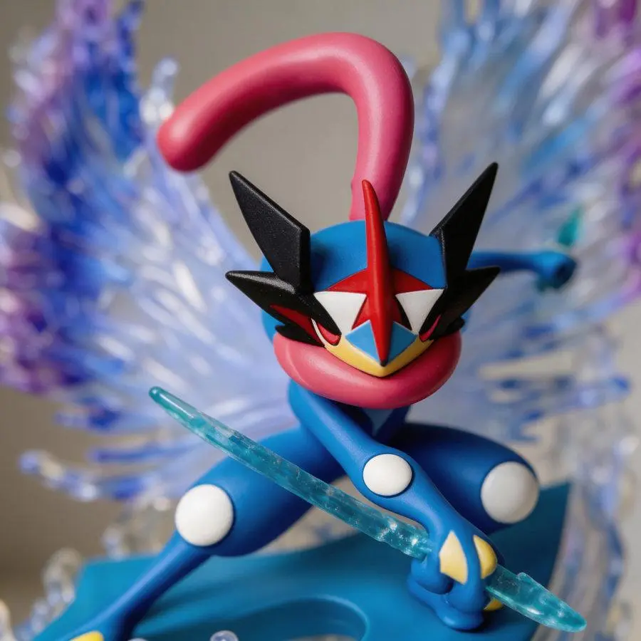 Anime Figure Greninja - Pokémon Collectible Model 20cm Desktop Decoration Trendy Toy PVC Material