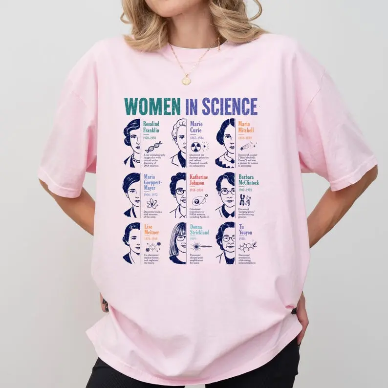 Comfort Colors Women in Science Shirt, Women in STEM Tee, Famous Women Scientists, Science Teacher Gift, Chemistry Shirt, Vintage Graphic Tee