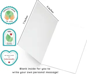 Katie Doodle 2026 Graduation Card - (Made in USA) - Funny High School Graduation Cards 2026, Class-of-2026 Cards (5x7 inch, Blank Inside) - Grad Gifts for Her, Him (Handmade) - Includes Envelope