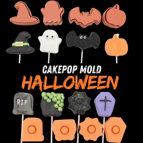 HALLOWEEN Cake Pop Mold PRV 1oz Size Round Consistency Classic Shapes for Hobbyists Easy Release Baking Hacks Easy Cake Pops